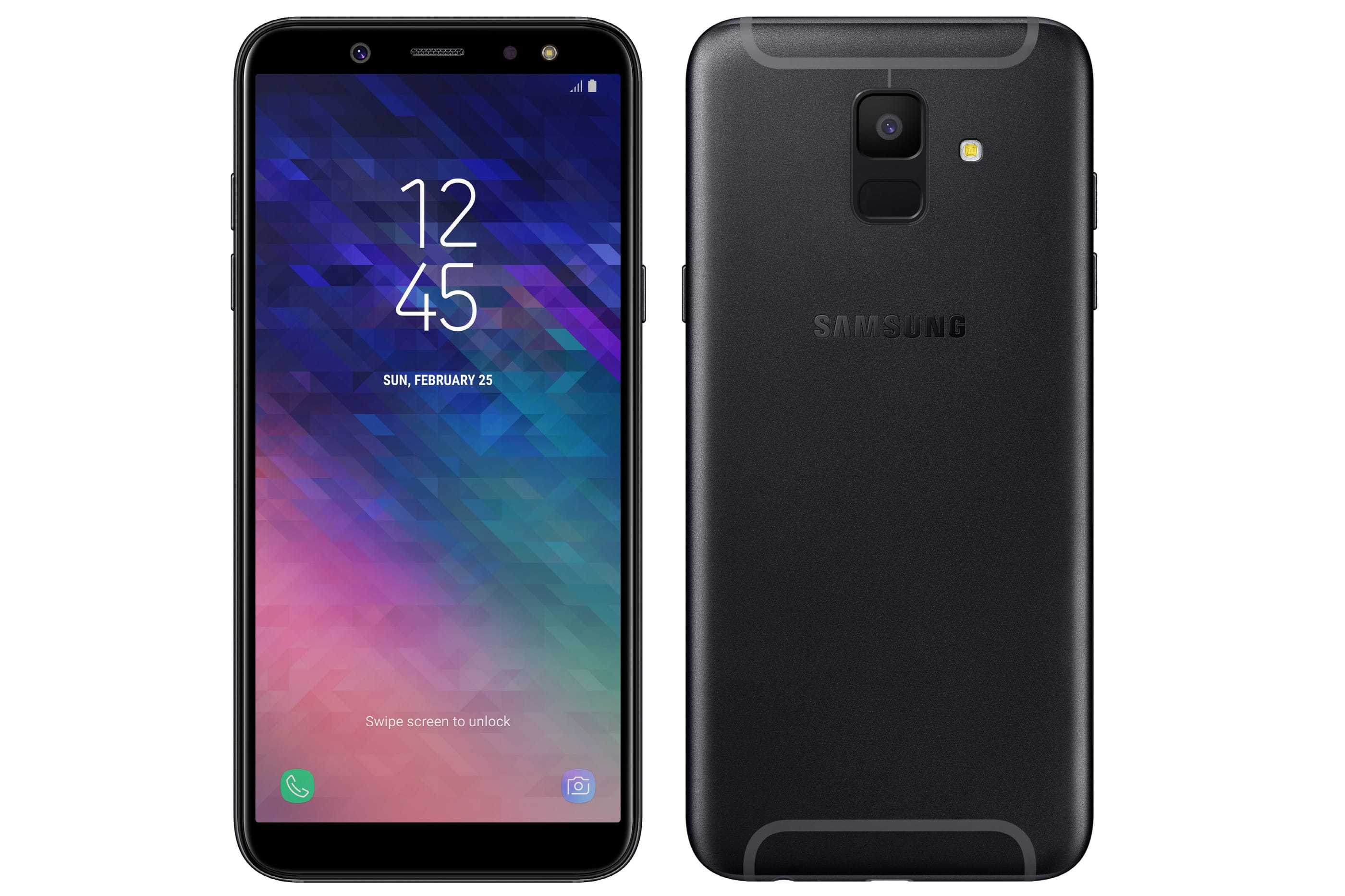 Характеристики Samsung Galaxy A6 2018 Подробное описание основных параметров модели: дизайн, экран, размеры, сеть, интерфейсы, батарея