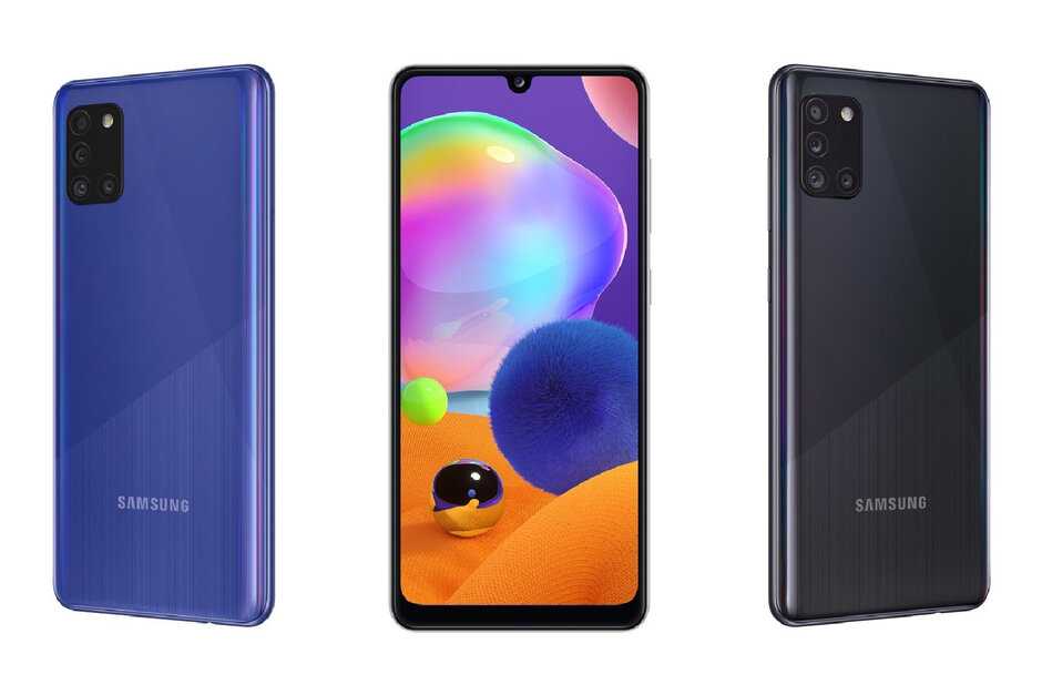 Характеристики Samsung Galaxy A31 Подробное описание основных параметров модели: дизайн, экран, размеры, сеть, интерфейсы, батарея