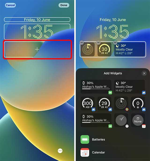 Изменение обоев на экране iphone