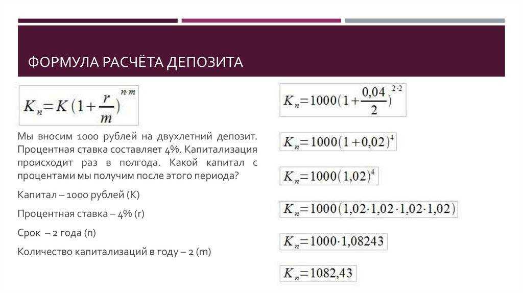 Как рассчитать процент по вкладу (доход) - формула расчета