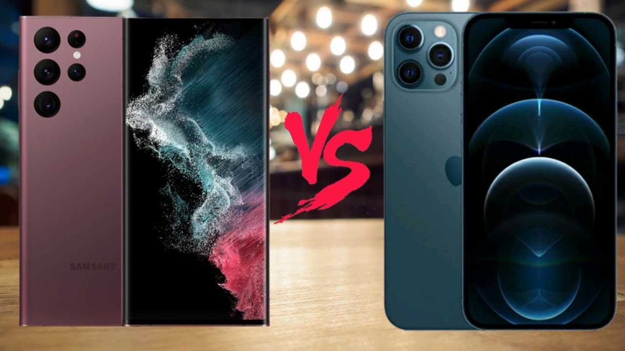 Samsung galaxy s22 ultra vs iphone 13 pro, clash of the titans