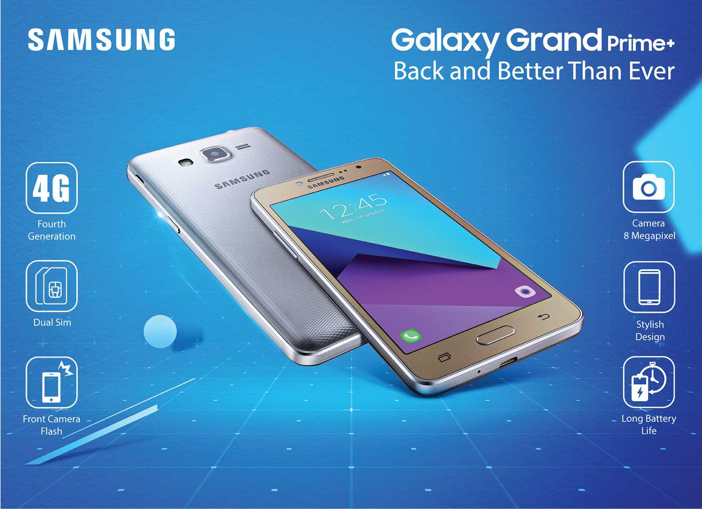 Samsung galaxy grand prime plus specs & price
