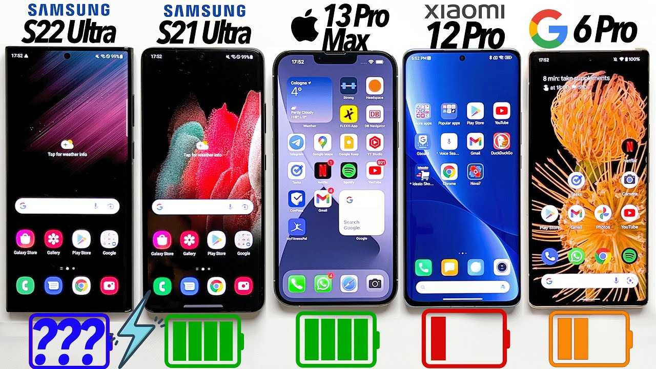 Apple iphone 13 vs samsung galaxy s22 ultra